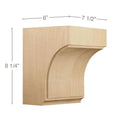Classic Corbel, 3 1/2''w x 12''h x 7 1/2''d Maple