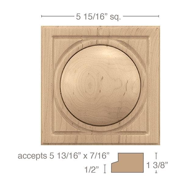 Traditional Panel Moulding (Lips 3/4), 2 1/4"w x 5/8"d Poplar
