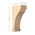 Bun Foot, 4" sq. x 4 1/2"h Maple