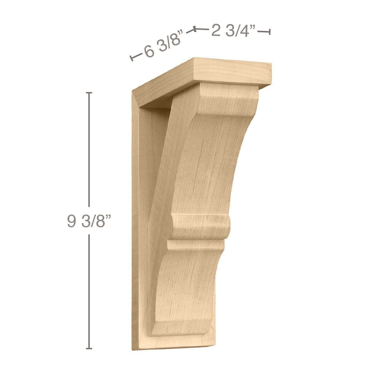 Traditional Chair Rail, 2 1/2''w x 13/16''d Resin