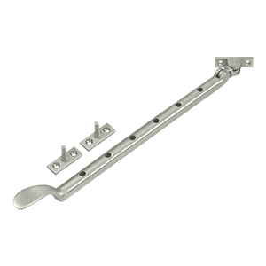 Deltana 13" Colonial Casement Stay Adjuster, Satin Nickel