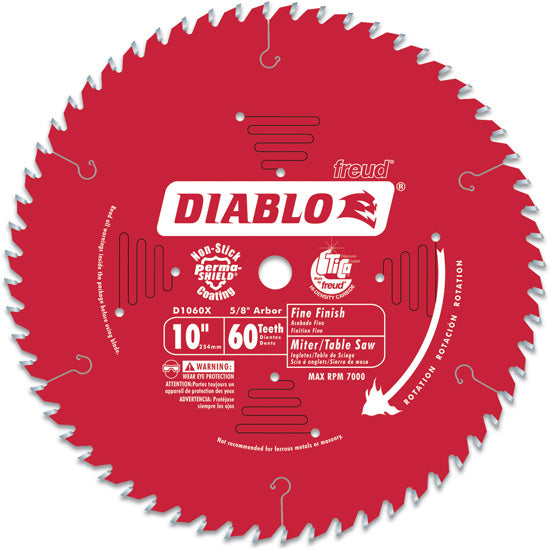 Diablo Fine Finish Saw Blade 10" Diameter
