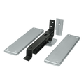 Deltana Spring Hinge Double Action With Solid Cover, Brushed Chrome, 1-3/8"