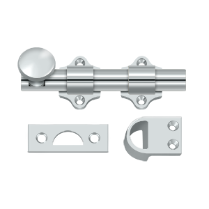 Deltana 4" Dutch Door Bolt Heavy Duty, Chrome