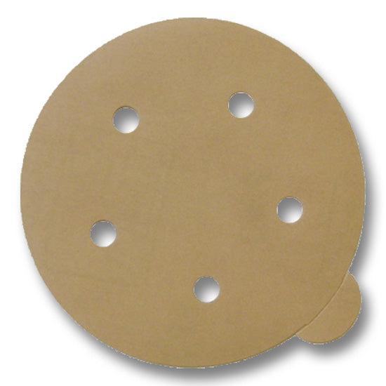 CGW Abrasives 5" Abrasive Disc Gold C-Weight PSA Disc With Tab