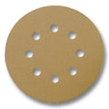 CGW Abrasives 5" Abrasive Disc Gold C-Weight Velcro, 320 Grit, 8-Hole