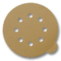 CGW Abrasives 5" Abrasive Disc Gold C-Weight PSA Disc With Tab, 220 Grit, 8-Hole