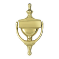Deltana Victorian Door Knocker, Polished Brass