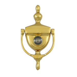 Deltana Door Knocker-Viewer, PVD, 3-3/4 in.