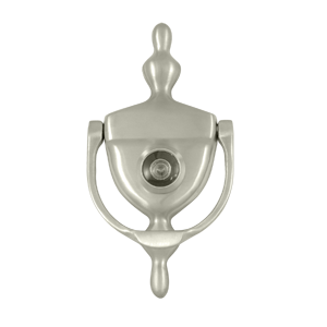 Deltana Door Knocker-Viewer, Satin Nickel, 3-3/4"