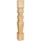 Hardware Resources Fluted Square Acanthus Post