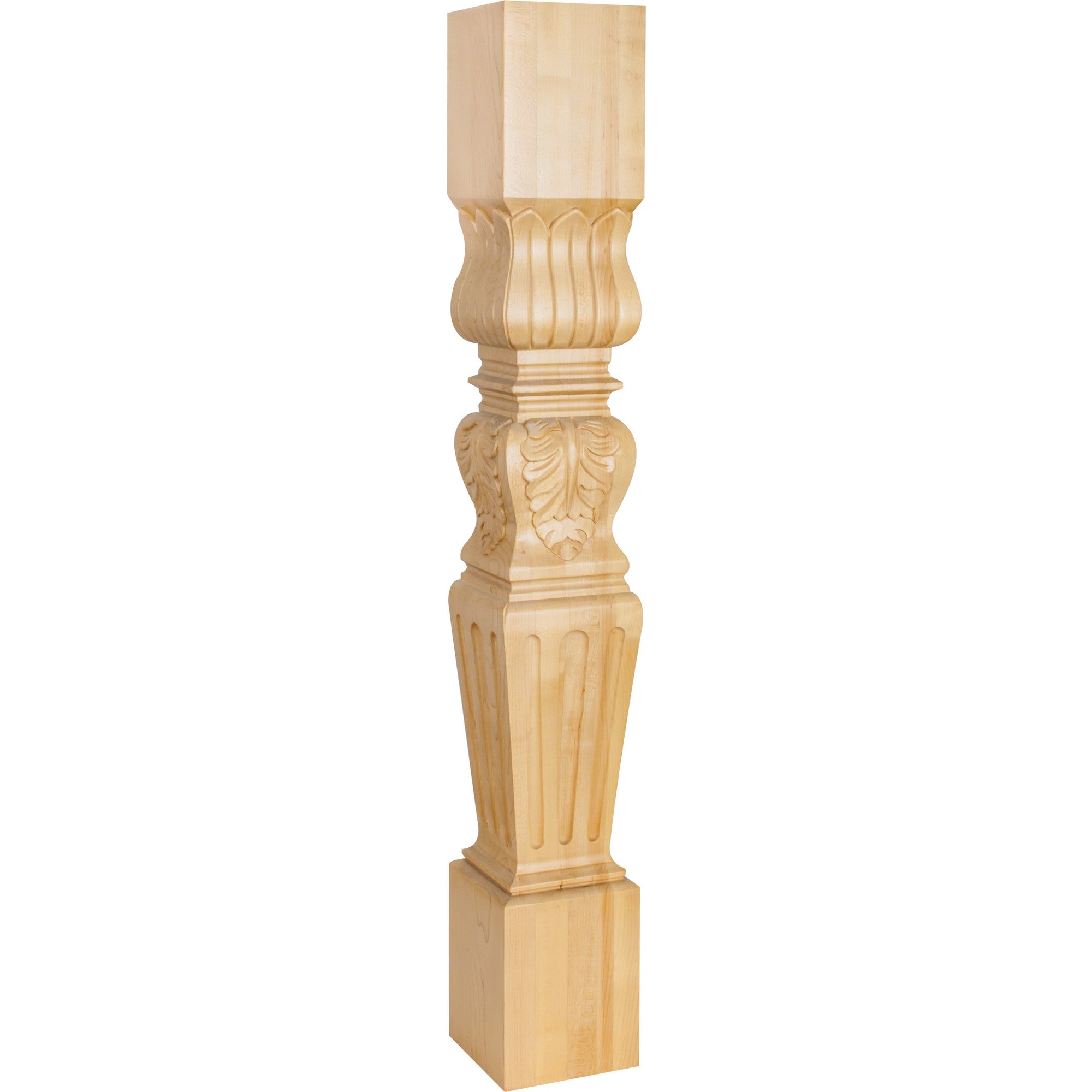 Hardware Resources Fluted Square Acanthus Post