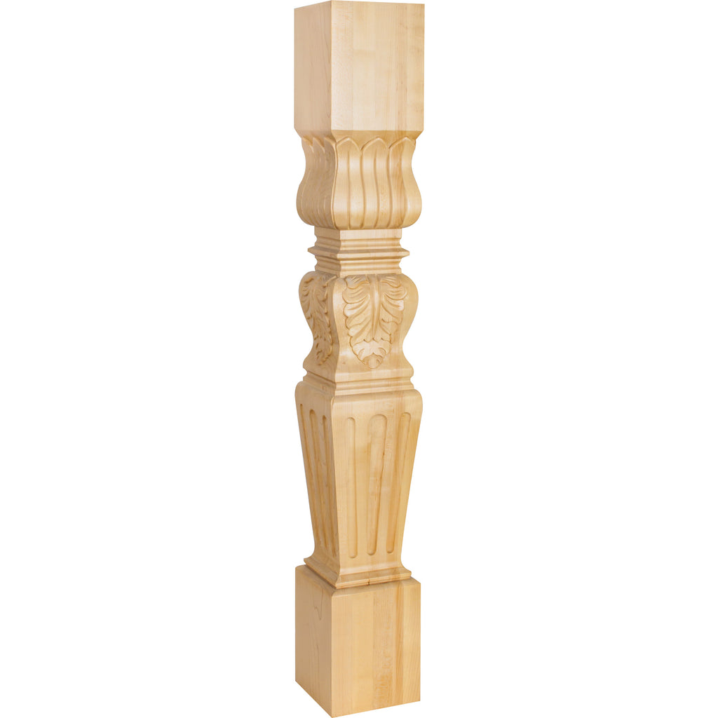 Hardware Resources Fluted Square Acanthus Post