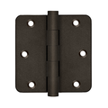 Deltana 3-1/2" x 3-1/2" Residential Hinges Oil Rubbed Bronze Dark 1/4" Radius