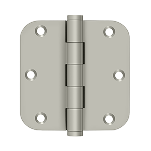 Deltana 3-1/2" x 3-1/2" Hinges Satin Nickel 5/8" Radius