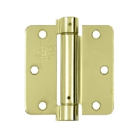 Deltana 3-1/2" x 3-1/2" Spring Hinge Round Corners