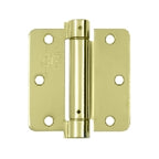 Deltana 3-1/2" x 3-1/2" Spring Hinge Round Corners