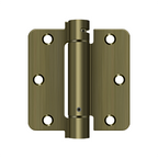 Deltana 3-1/2" x 3-1/2" Spring Hinge Round Corners