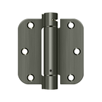 Deltana 3-1/2" x 3-1/2" Spring Hinge Round Corners