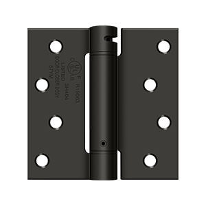 Deltana 4 in. x 4 in. Spring Hinge, Oil Rubbed Bronze