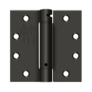 Deltana 4-1/2" x 4-1/2" Spring Hinge Square Corners UL Listed