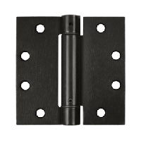 Deltana 4-1/2" x 4-1/2" Spring Hinge Square Corners UL Listed, White