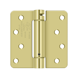 Deltana 4" x 4" X 1/4" Radius, Spring Hinge