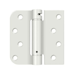 Deltana 4" x 4" x 5/8" Square Spring Hinge White