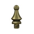 Deltana Windsor Tip Antique Brass 1-1/4" Height