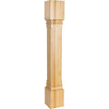 Hardware Resources Fluted Edge Post Alder 35-1/2" Length 5" Width