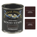 General Finishes Water Based Wood Stains, Espresso, Pint