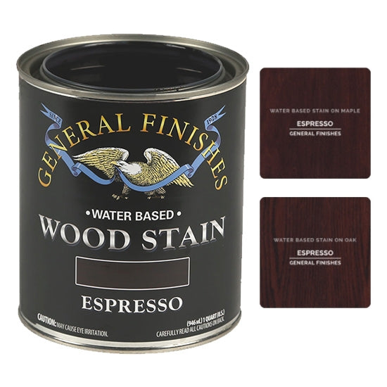 General Finishes Water Based Wood Stains, Espresso, Pint