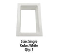 White Electrical Trim Ring Single