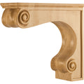 Hardware Resources Range Hood Corbel Rubberwood 10" Length