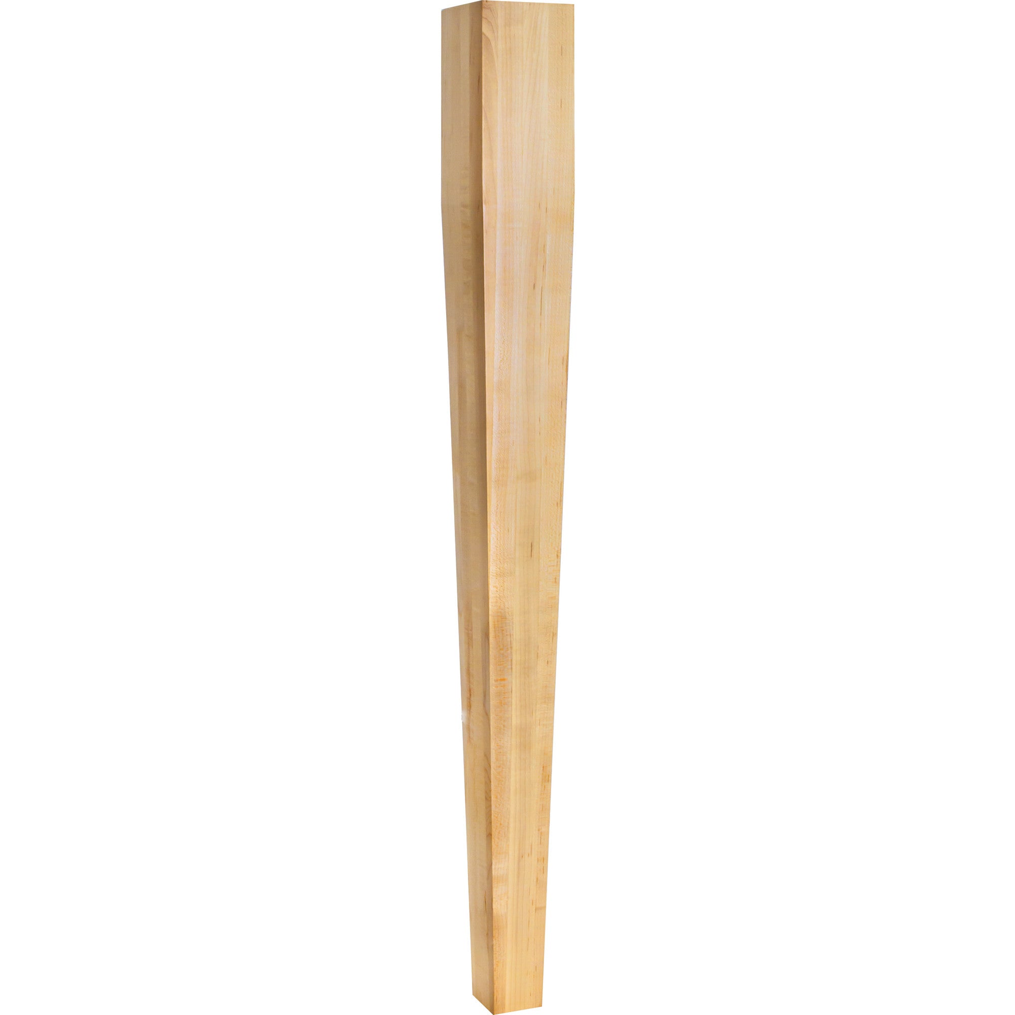 Hardware Resources Four Sided Tapered Wood Post Cherry 35-1/2" Length 3-1/2" Width