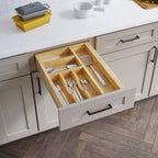 Hardware Resources Adjustable Drop-In Cutlery Drawer Insert