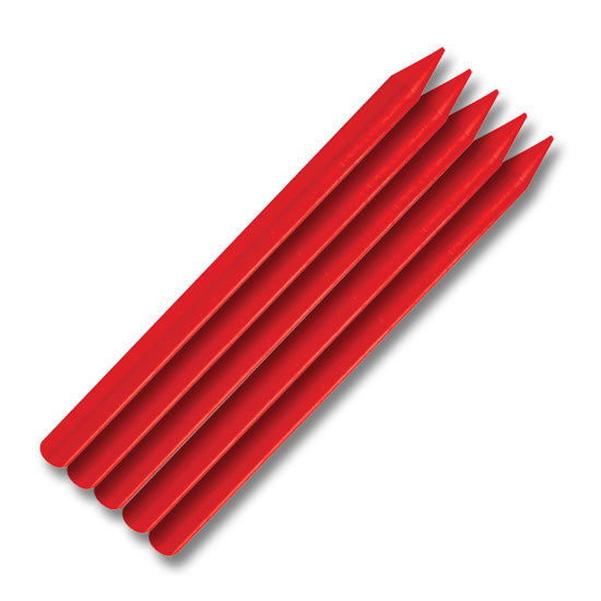 Fast Cap Fatboy Red Crayons, 5 Pack