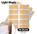 Woodgrain PVC Kolbe Korner Fastcap 50 Sheets, Light Maple, 50 sheets