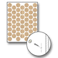 Unfinshed Wood Fastcap 9/16" Diameter, White Oak, 1 Sheet