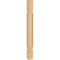 Hardware Resources Square Mission Post Maple 35-1/2" Length 3" Width