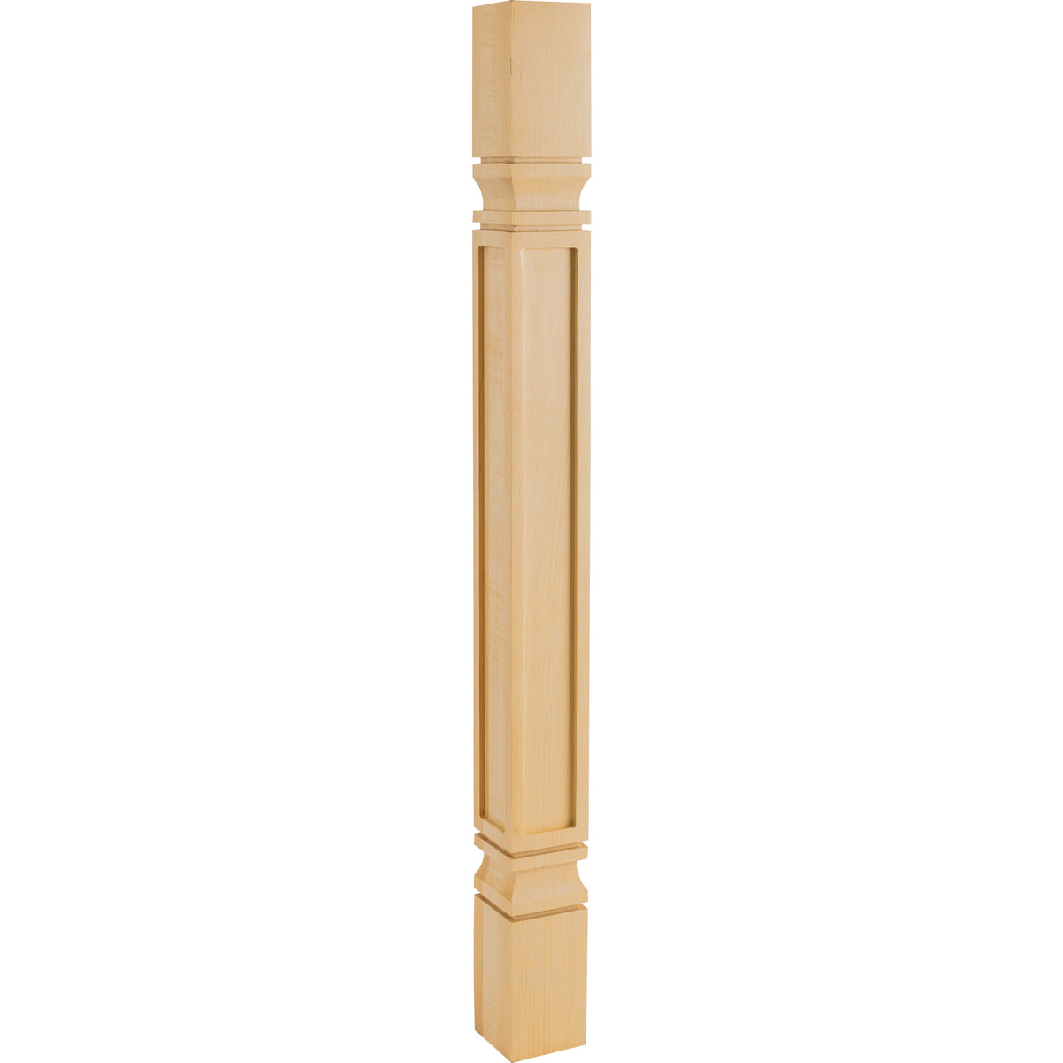 Hardware Resources Square Mission Post Maple 35-1/2" Length 3" Width
