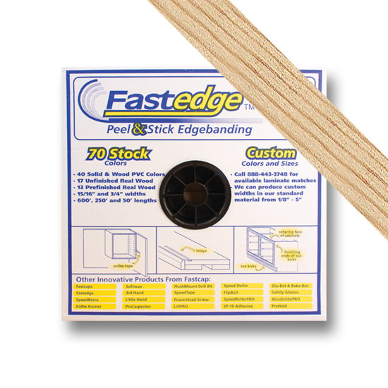 Fastedge Unfinished Wood 3/4" PSA Roll