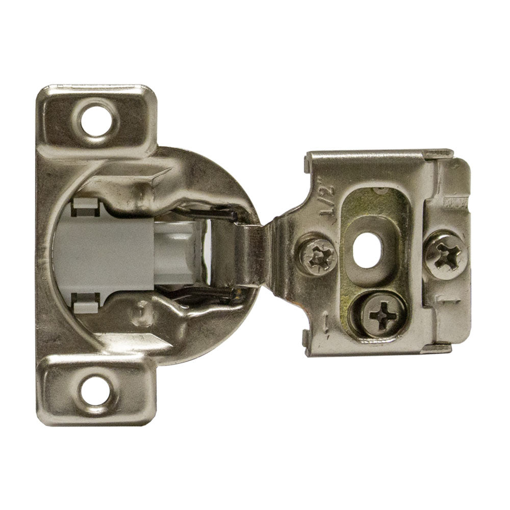 Kompakt Simple ET65 Soft-Close 1/2" Overlay 3D-Cam Face Frame Hinges, 105-Degree Opening, Screw-On