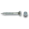 #8 Screw Flat Head With Nibs Combo Drive Coarse Thread Type 17 Point 1" Zinc, Multiples of 100