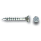 #8 Screw Flat Head With Nibs Combo Drive Coarse Thread Type 17 Point