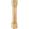 Hardware Resources Square Post Cherry 35-1/2" Length 6" Width