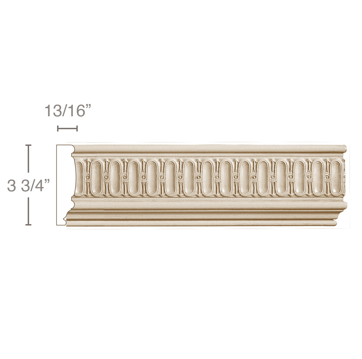 Large Scrolled Acanthus Pediment, 84''w x 11 1/2''h x 2 5/8''d Cherry