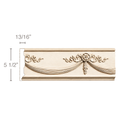Plain Classic Half Column, 1 Pair, 35 1/4" Cherry