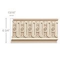 Large Scrolled Corbel, 5 3/4''w x 14''h x 5''d Maple