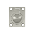 Deltana Flush Ring Pull, Satin Nickel, 1-3/4'' x 1-3/8''